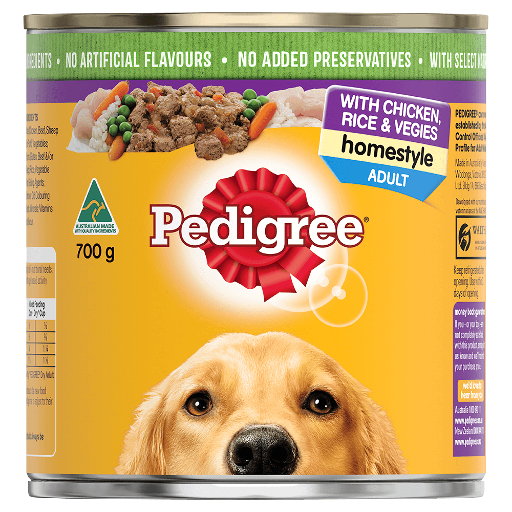 	PEDIGREE® Adult Wet Dog Food with Chicken, Rice & Vegies Homestyle 700g Can