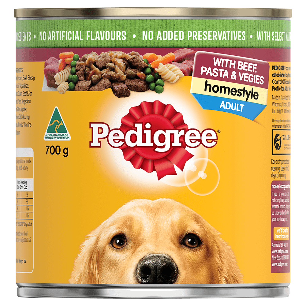 	PEDIGREE® Adult Wet Dog Food with Beef, Pasta & Vegies Homestyle 700g Can