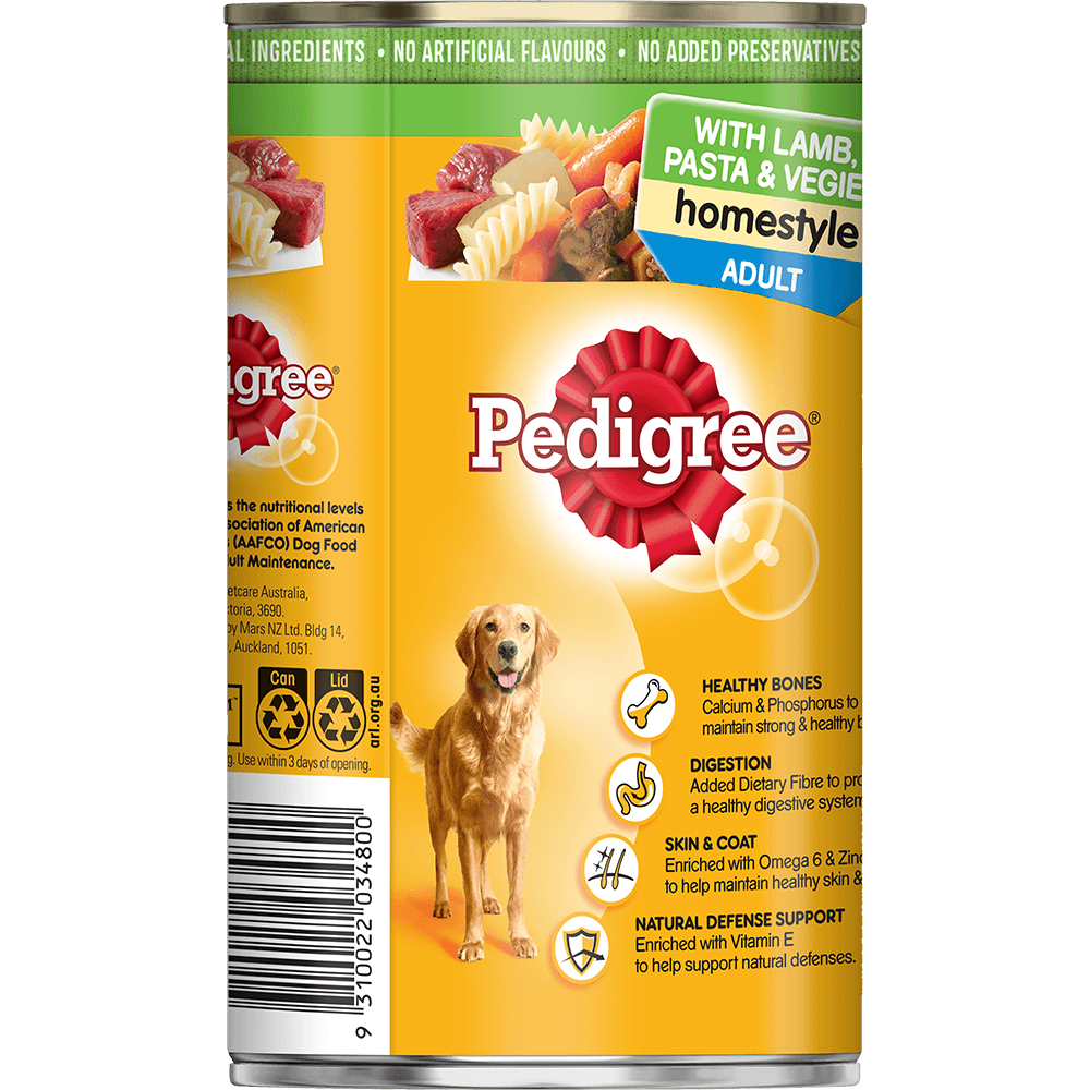 PEDIGREE Adult Wet Dog Food with Lamb Pasta Vegies Homestyle
