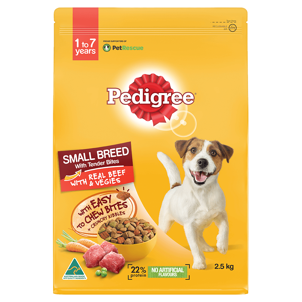Pedigree small on sale dog food