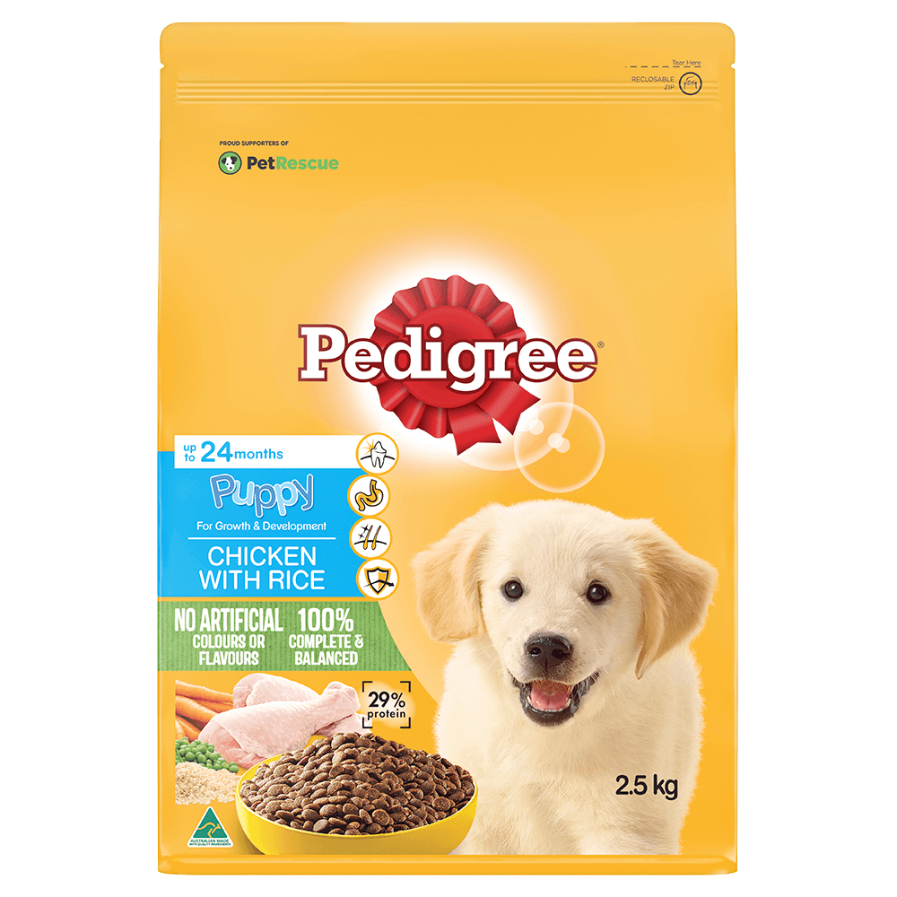 PEDIGREE® Meaty Bites Puppy Chick&Rice 2.5kg