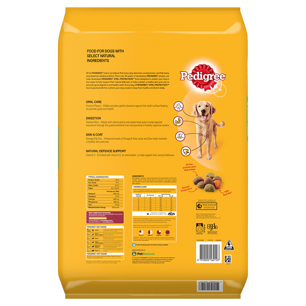 Pedigree adult dog food 20kg outlet