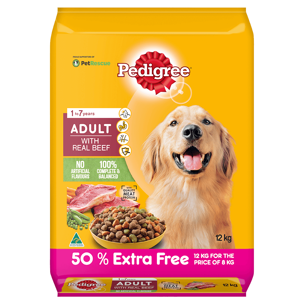 Pedigree outlet real meat