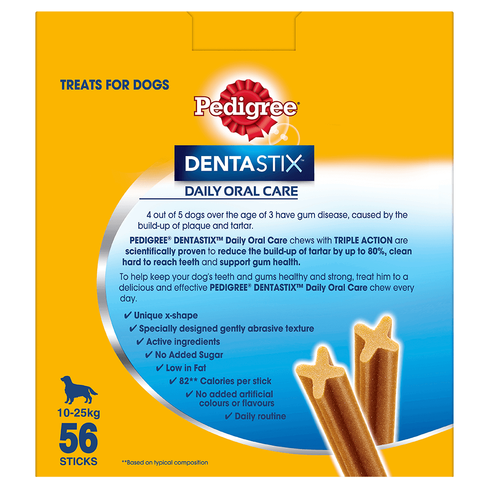PEDIGREE® DentaStix™ Med 56pk 1.44kg back