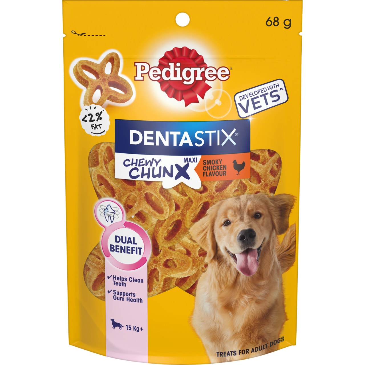 PEDIGREE DentaStix Chewy Chunx MAXI Smoky Chicken Flavour Small Dog