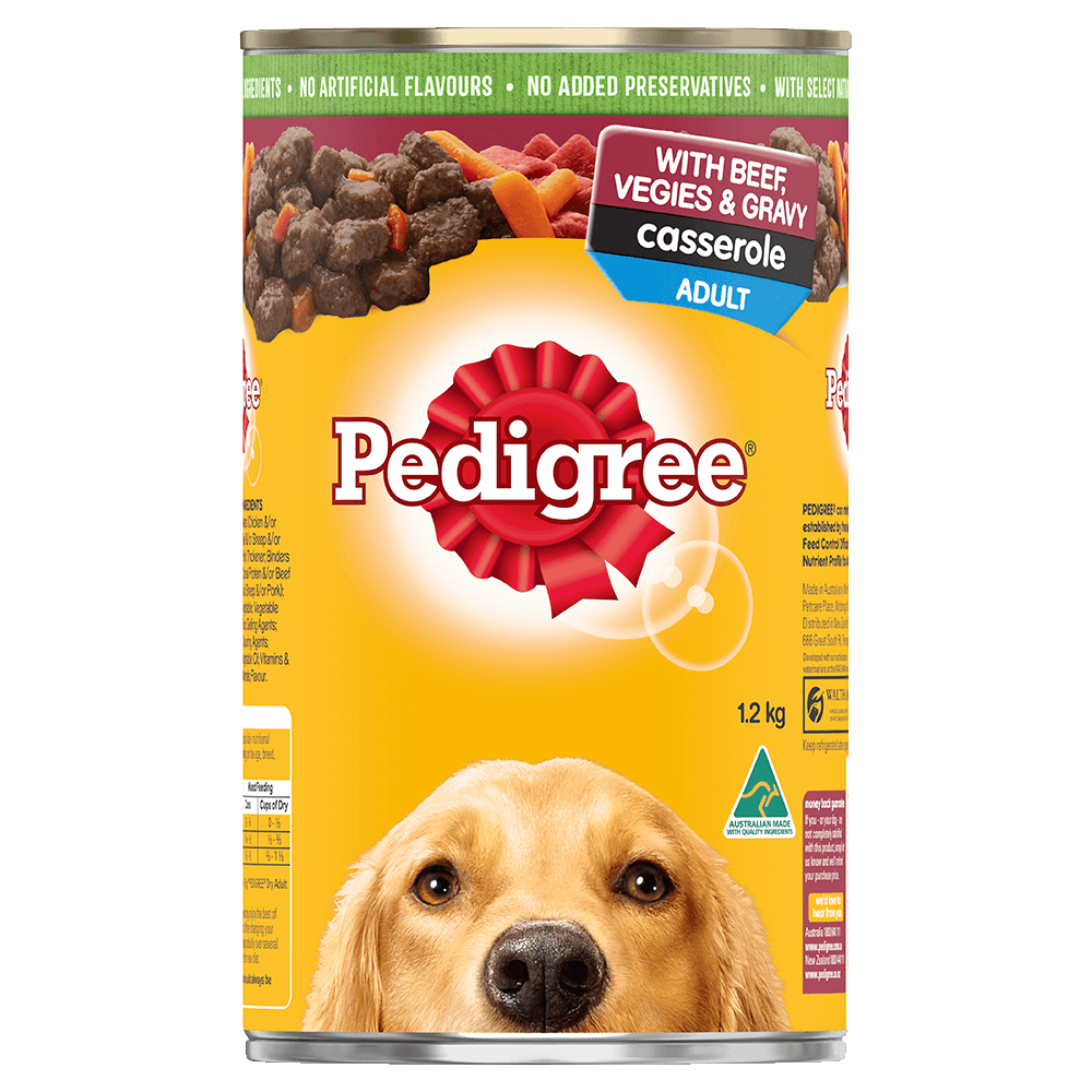 PEDIGREE® Adult Wet Dog Food With Beef, Vegies & Gravy Casserole