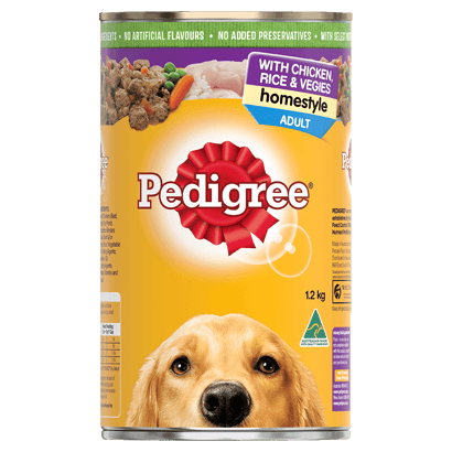 PEDIGREE® Adult Wet Dog Food with Chicken, Rice & Vegies Homestyle