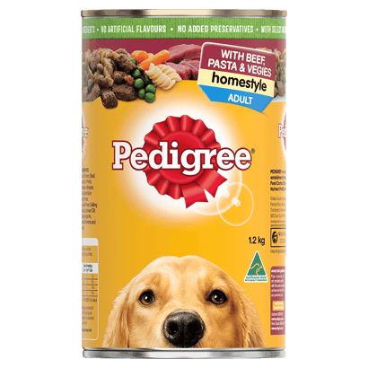 PEDIGREE® Adult Wet Dog Food with Beef, Pasta & Vegies Homestyle