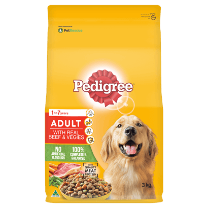 PEDIGREE® Medium Adult Dry Dog Food With Real Beef & Vegies