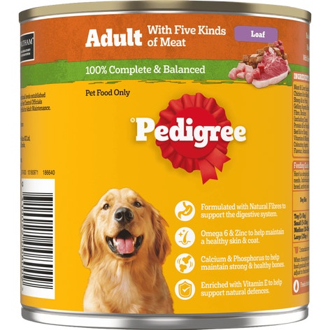 image 9310022008009_2_PEDIGREE_Adult_Wet_Dog_Food_with_Five_Kinds_of_Meat_Loaf_700g_Can%20%281%29