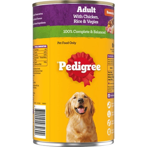 image 9310022034602_2_PEDIGREE_Adult_Wet_Dog_Food_with_Chicken__Rice___Vegies_Homestyle_1