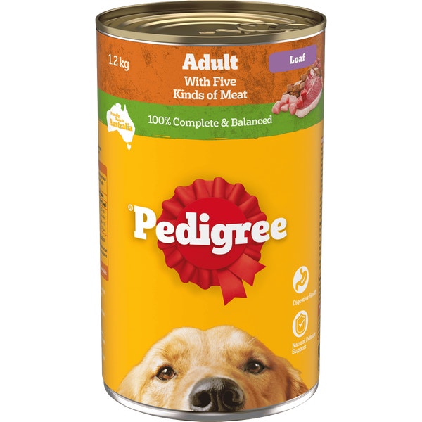 image 9310022008108_1_PEDIGREE_Adult_Wet_Dog_Food_with_Five_Kinds_of_Meat_Loaf_1