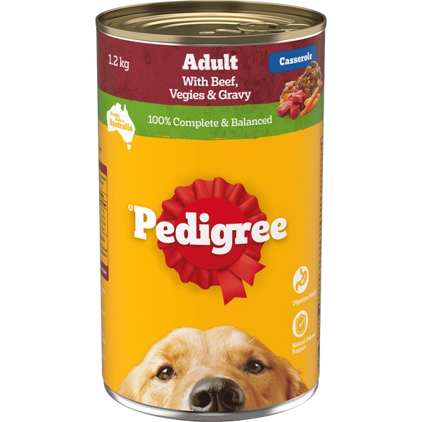 image 9310022018305_1_PEDIGREE_Adult_Wet_Dog_Food_with_Beef__Vegies___Gravy_Casserole_1