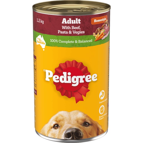 image 9310022034701_1_PEDIGREE_Adult_Wet_Dog_Food_with_Beef__Pasta___Vegies_Homestyle_1