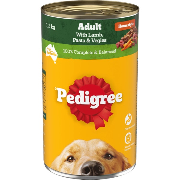 image 9310022034800_1_PEDIGREE_Adult_Wet_Dog_Food_with_Lamb__Pasta___Vegies_Homestyle_1