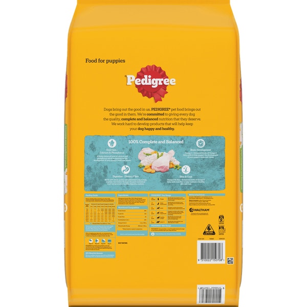 image 9310022150708_2_PEDIGREE_Puppy_Dry_Dog_Food_Chicken_with_Rice_12kg%20%281%29