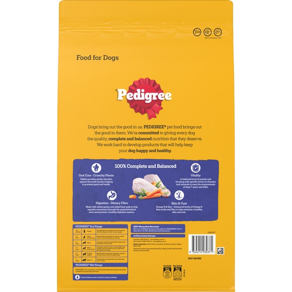 image 9334214030371_2_PEDIGREE_7__Adult_Dry_Dog_Food_with_Real_Turkey_3kg