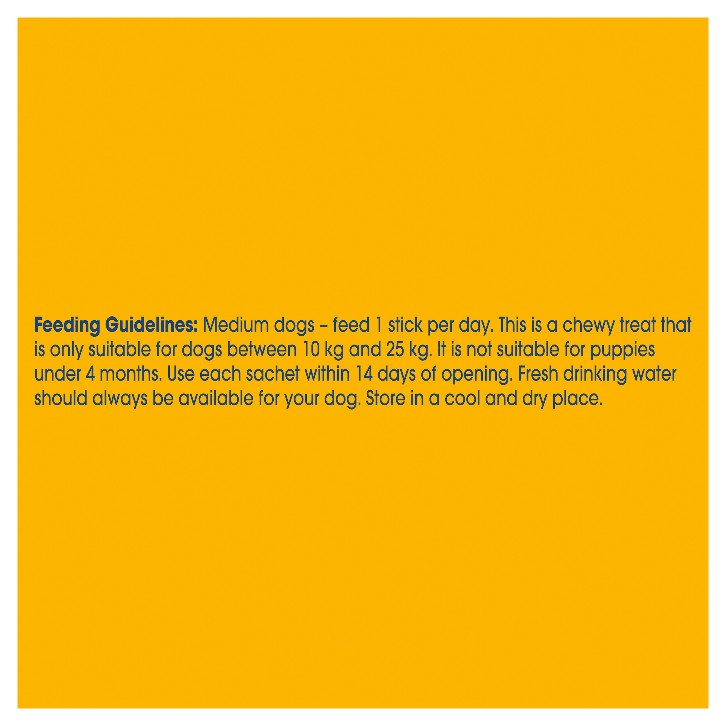 PEDIGREE® DentaStix™ Med 56pk 1.44kg feeding guidelines image