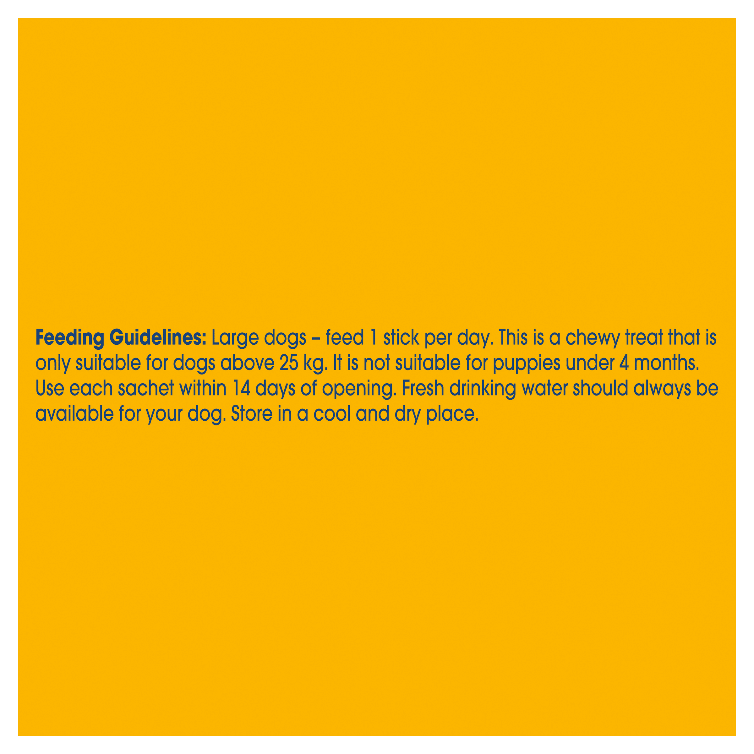 PEDIGREE® DentaStix™ Large/Giant Dog 56pk 2.16kg feeding guidelines image